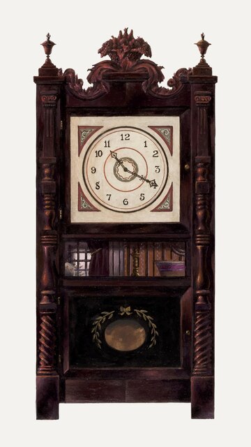 a grandfather wall clock