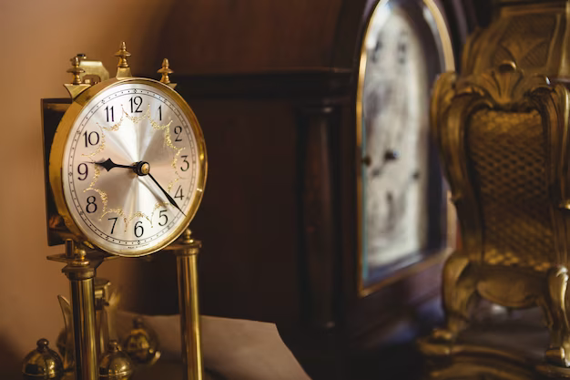 Gold antique watch with gold legs