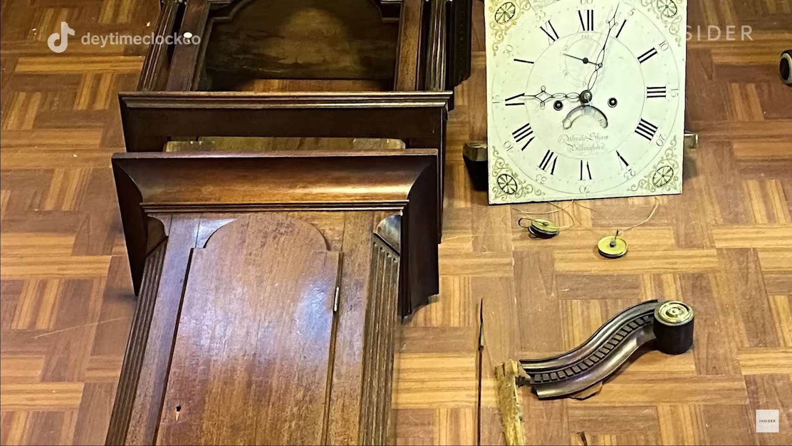 Process of grandfather clock repair
